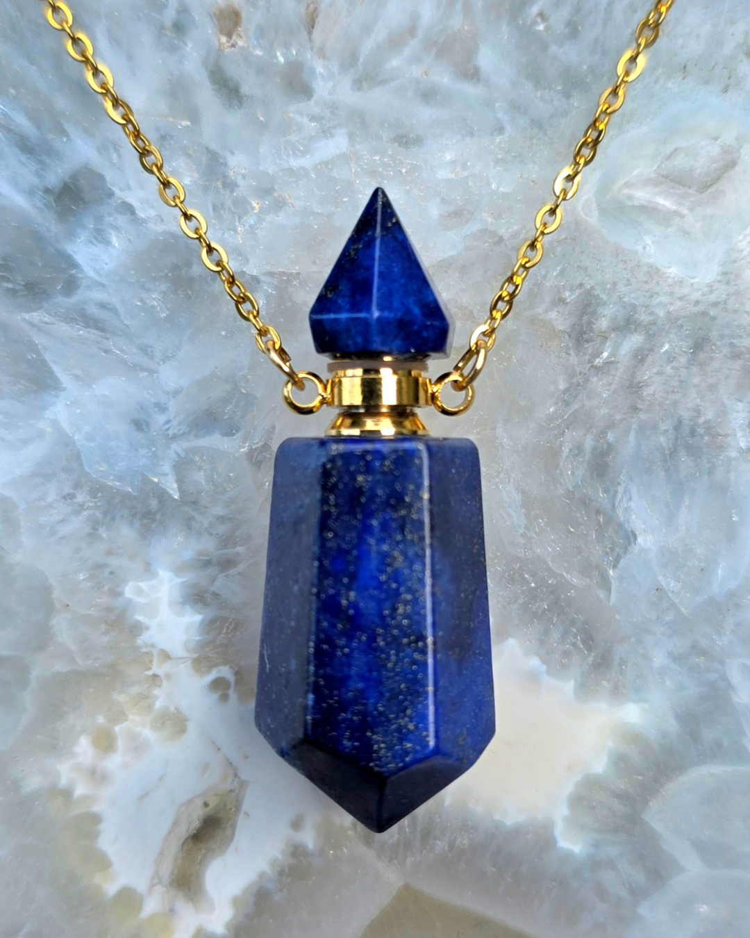 LAPIS LAZULI – Crystal Vial Pendant